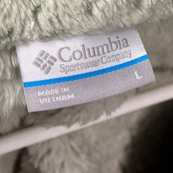 Columbia Womens Benton Springs Fleece Jacket Sage Green Full Zip Size Small Soft - Picture 9 of 11
